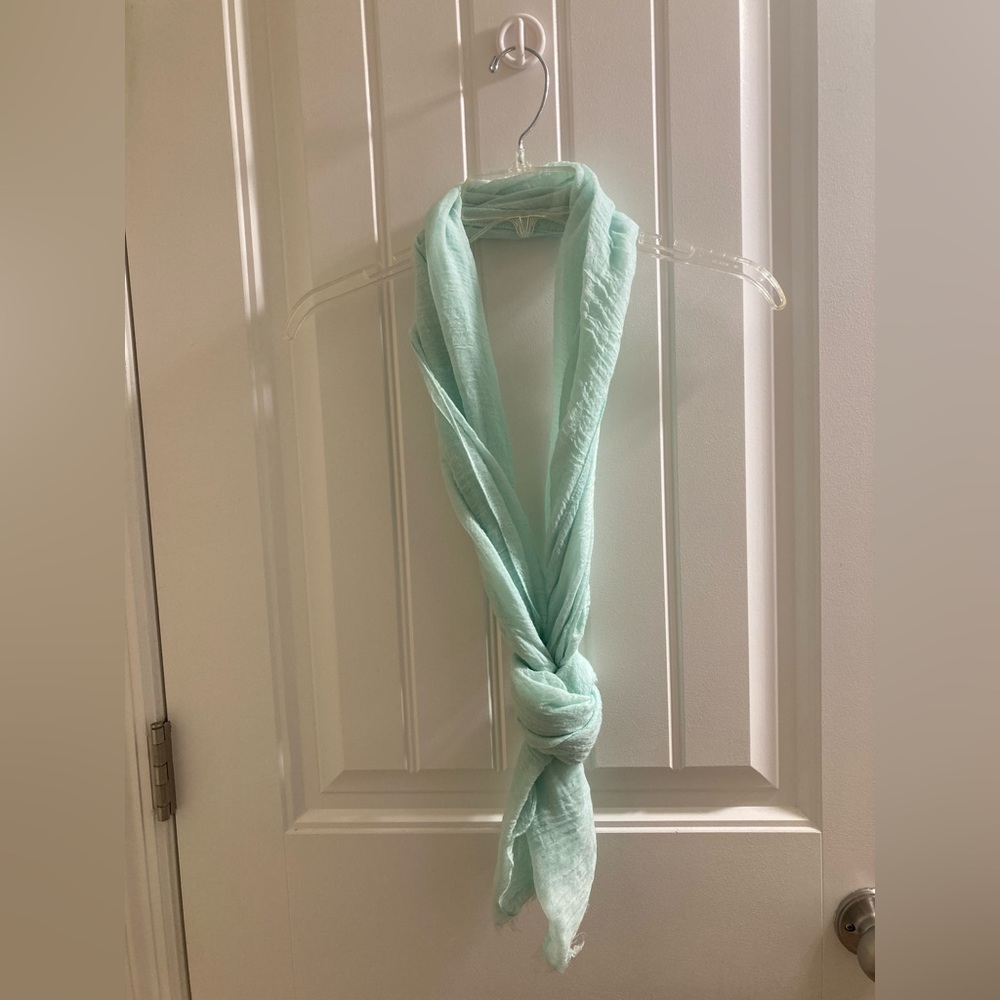 Mint green scarf